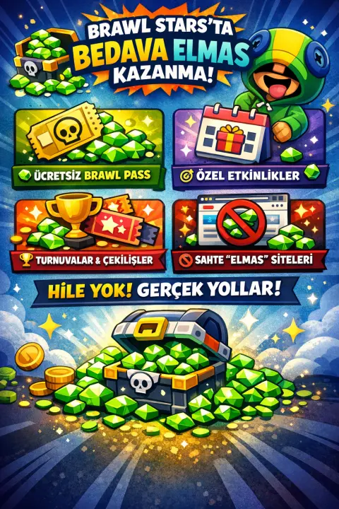 💎 Brawl Stars’ta Bedava Elmas Kazanma Yolları 2026 Güncel