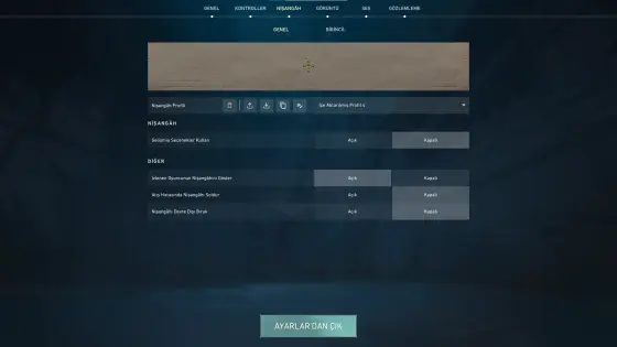 VALORANT Pro Oyuncu Crosshair Ayarları